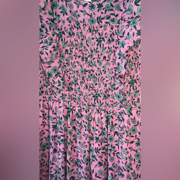 Banjanan Pink and Green Floral Maxi Dress Size Small - Picture 4 of 12